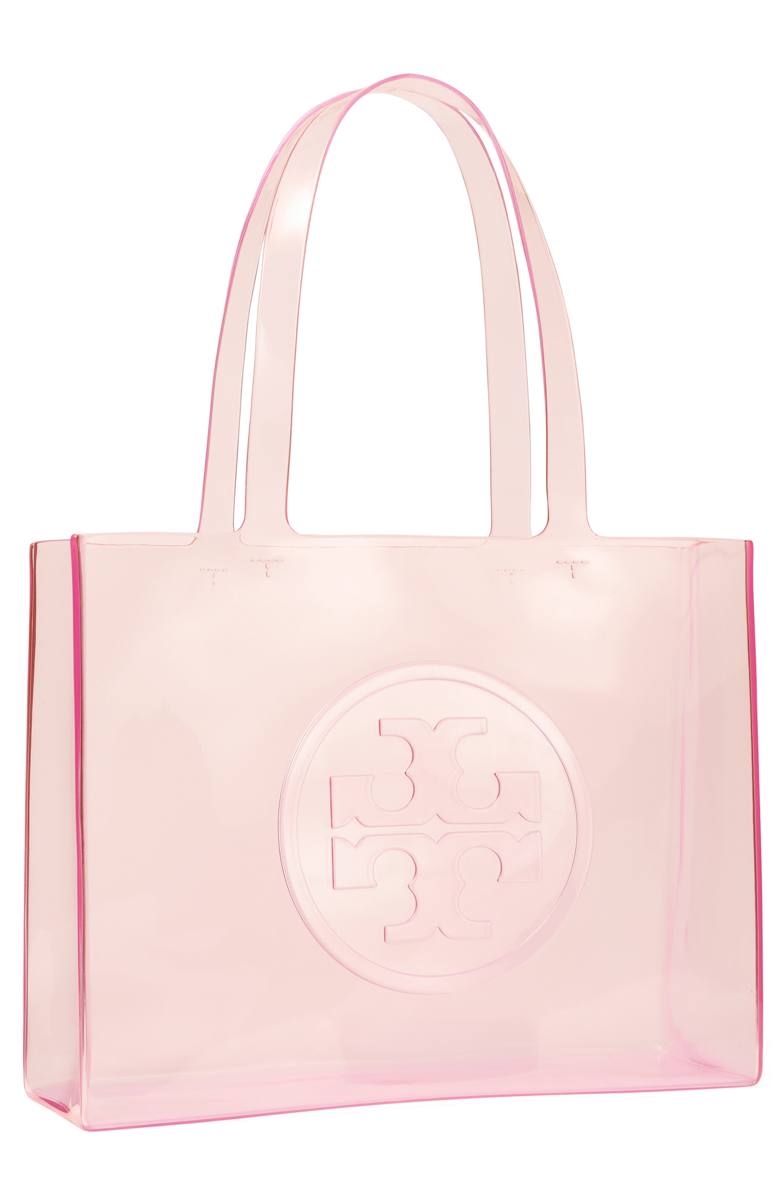 Small Ella Clear Tote, Alternate, color, FLAMINGO PINK