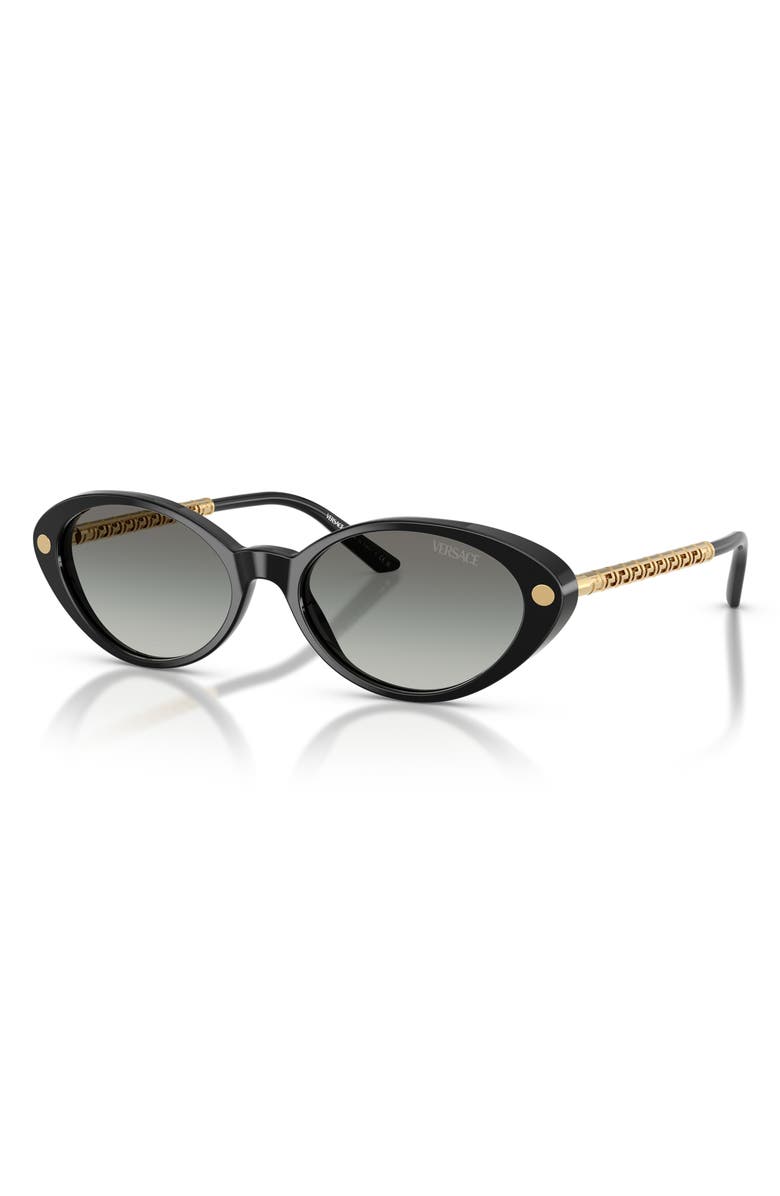 Versace 54mm Gradient Oval Sunglasses, Alternate, color, 