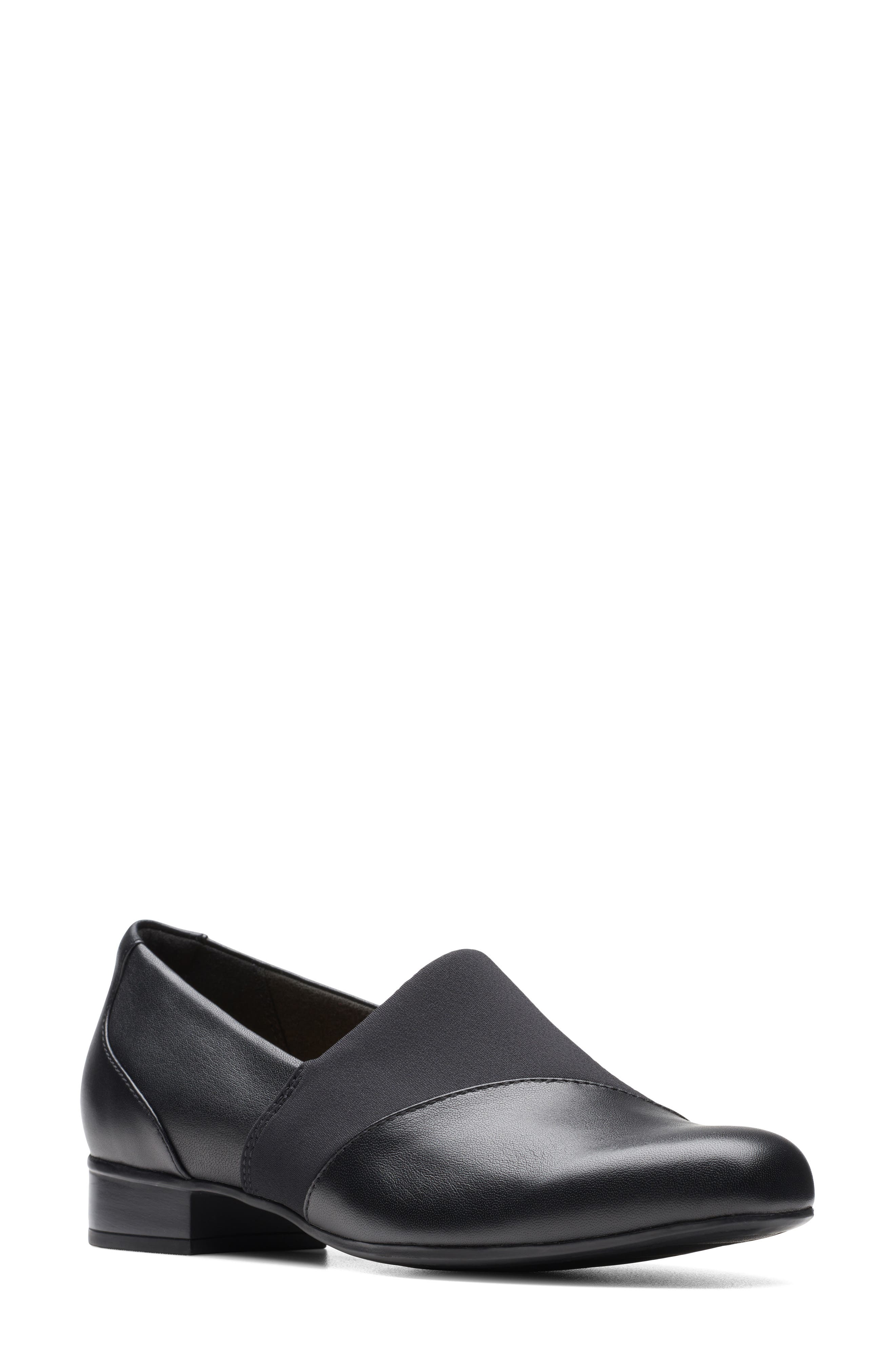 Juliet Gem Leather Loafer, Main, color, BLACK LEATHER