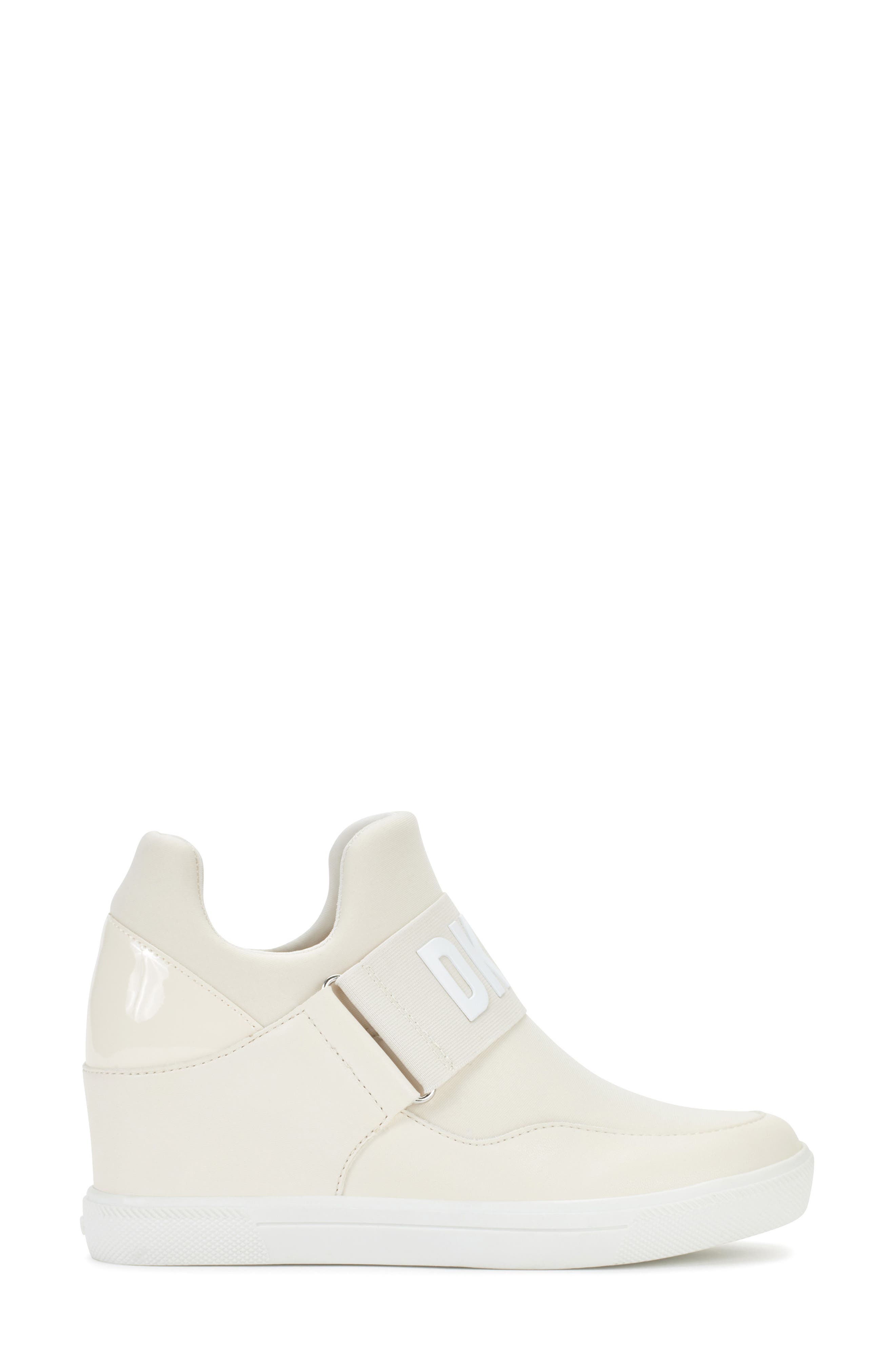 DKNY Cosmos Wedge Sneaker, Alternate, color, Egg Nog