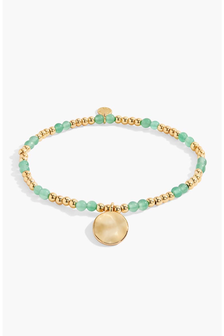 Birthstone A Little Bracelet in Gold-Tone Plating, Alternate, color, August