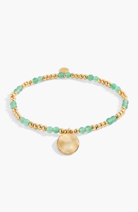 Birthstone A Little August Bracelet in Gold-Tone Plating