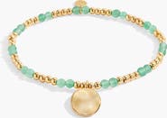 A Littles & Co Birthstone A Little Bracelet in Gold-Tone Plating