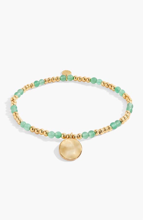 A Littles & Co. A Littles & Co Birthstone A Little August Bracelet In Gold