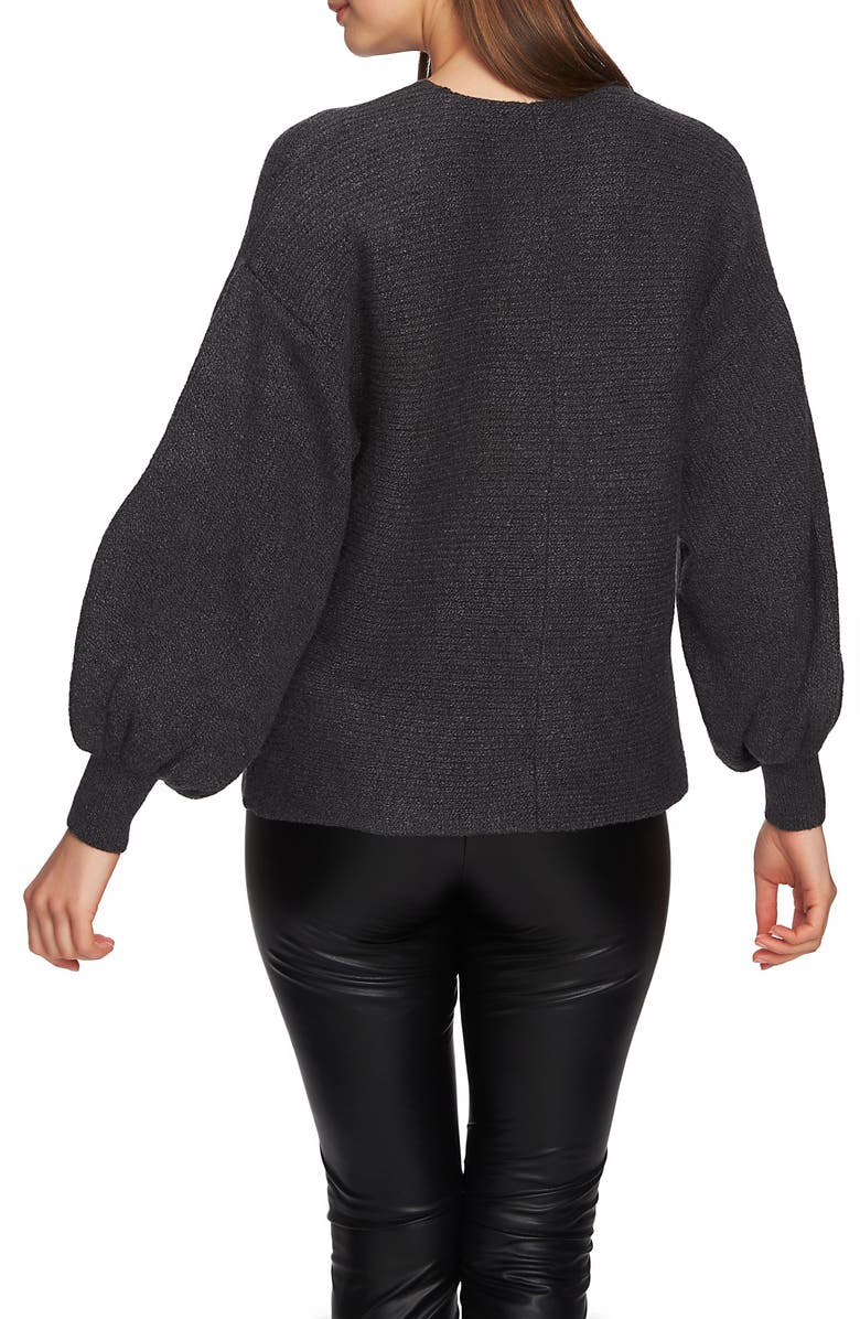 1.STATE Blouson Sleeve V-Neck Sweater, Alternate, color,