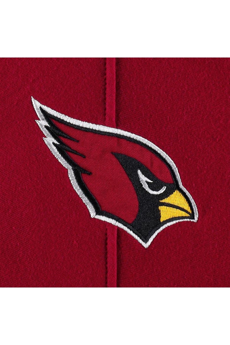 Men's '47 Arizona Cardinals Heather Gray Gridiron Lace-Up Pullover Hoodie, Alternate, color, Gray