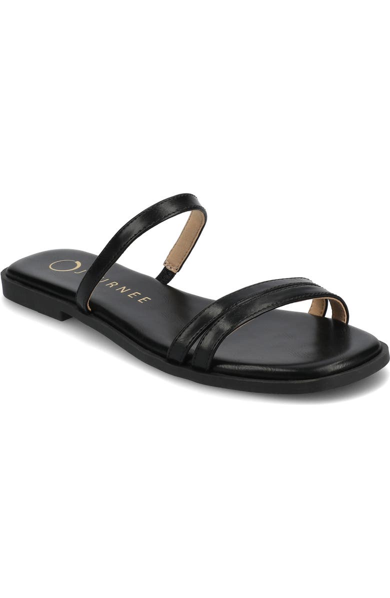 Journee Collection Brisa Slide Sandal, Main, color, Black