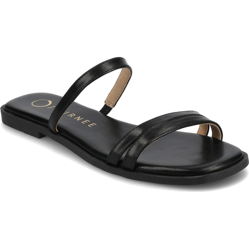 Journee Collection Brisa Slide Sandal In Black