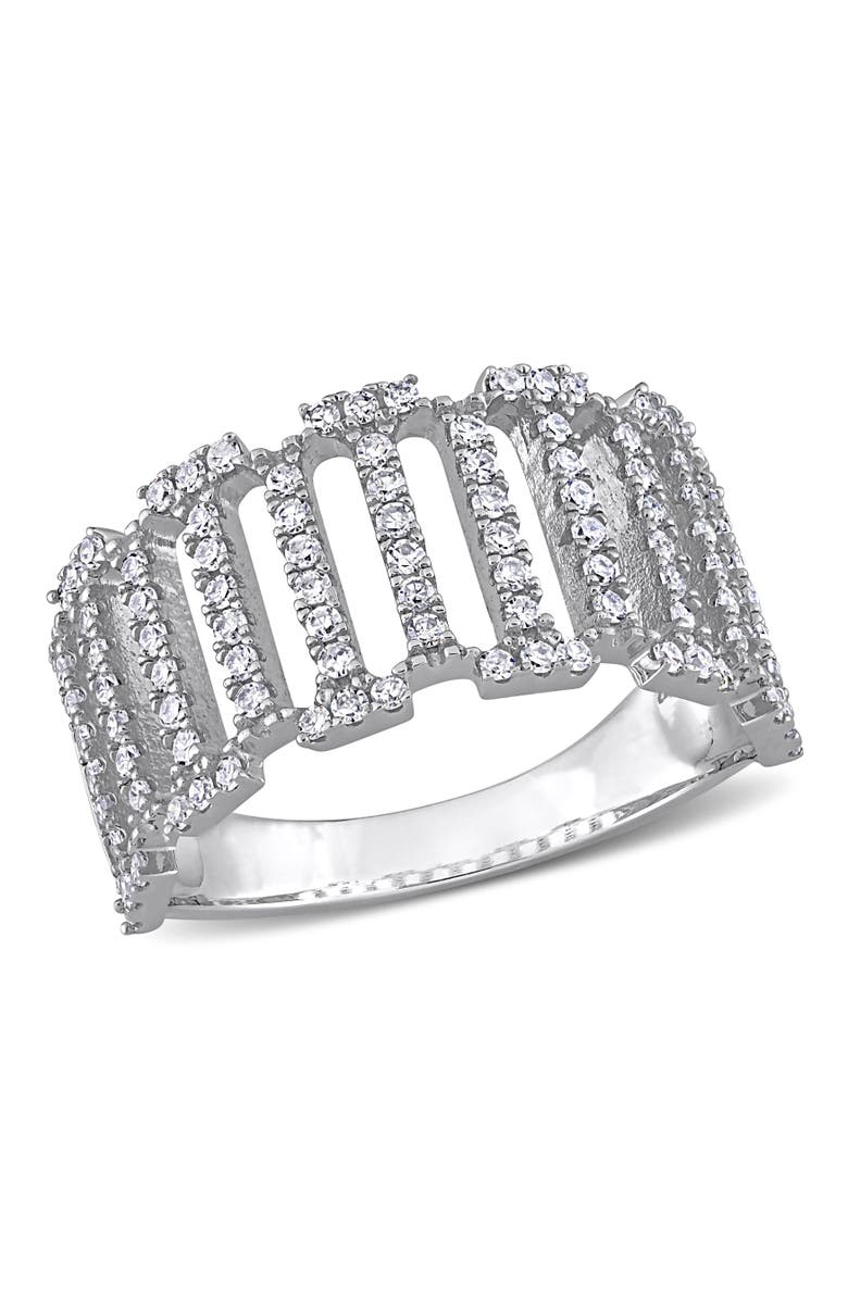 Julianna B. Diamond Filigree Linear Ring 14k, Main, color, 14K White Gold