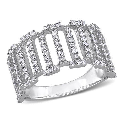 Diamond Filigree Linear Ring 14k