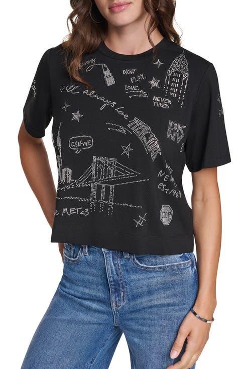 Rhinestone Logo T-Shirt