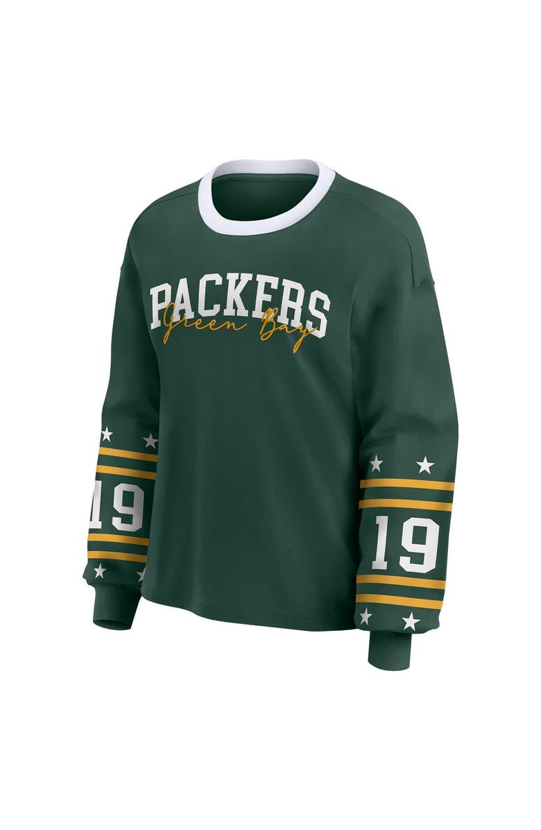 WEAR by Erin Andrews Women's WEAR by Erin Andrews  Green Green Bay Packers Sport Long-Sleeve T-Shirt, Alternate, color, Green