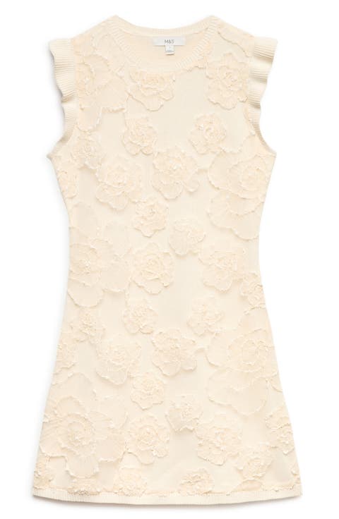 Floral Appliqué Minidress