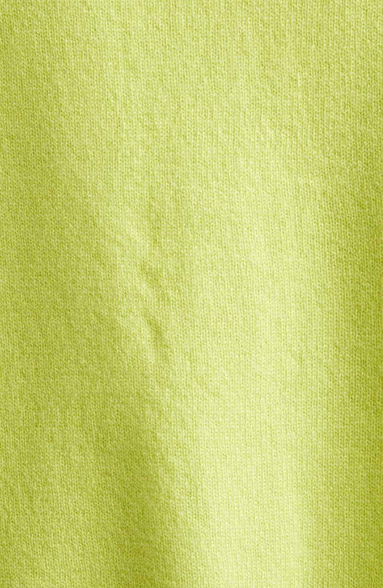 NACKIYÈ Seashell Cashmere Cardigan, Alternate, color, Pistache Dopey