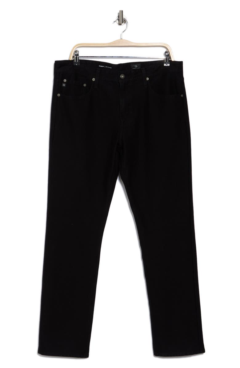 AG Everett Slim Straight Jeans, Main, color, Onyx