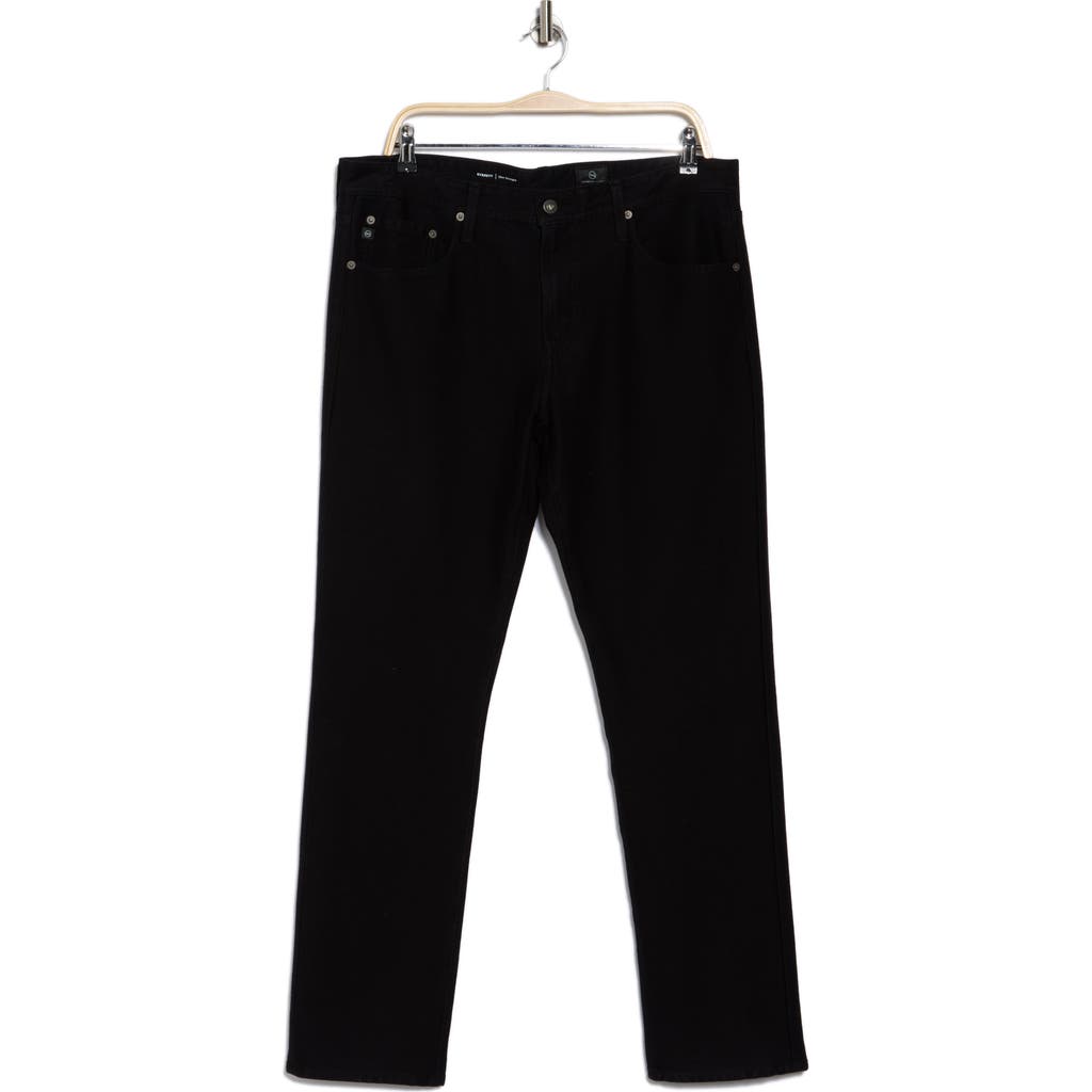 Ag Everett Slim Straight Jeans In Onyx