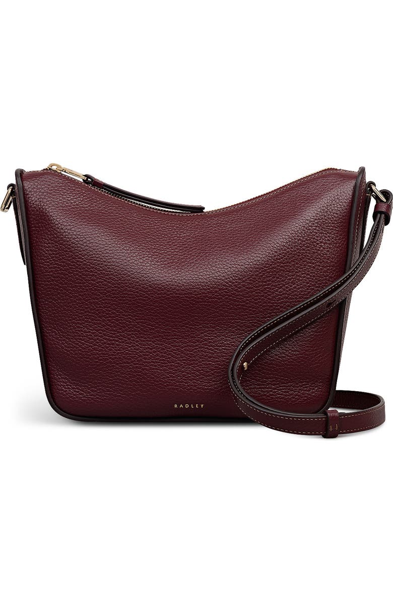 Radley Oak Street Medium Ziptop Crossbody Bag, Main, color, Dark Cherry