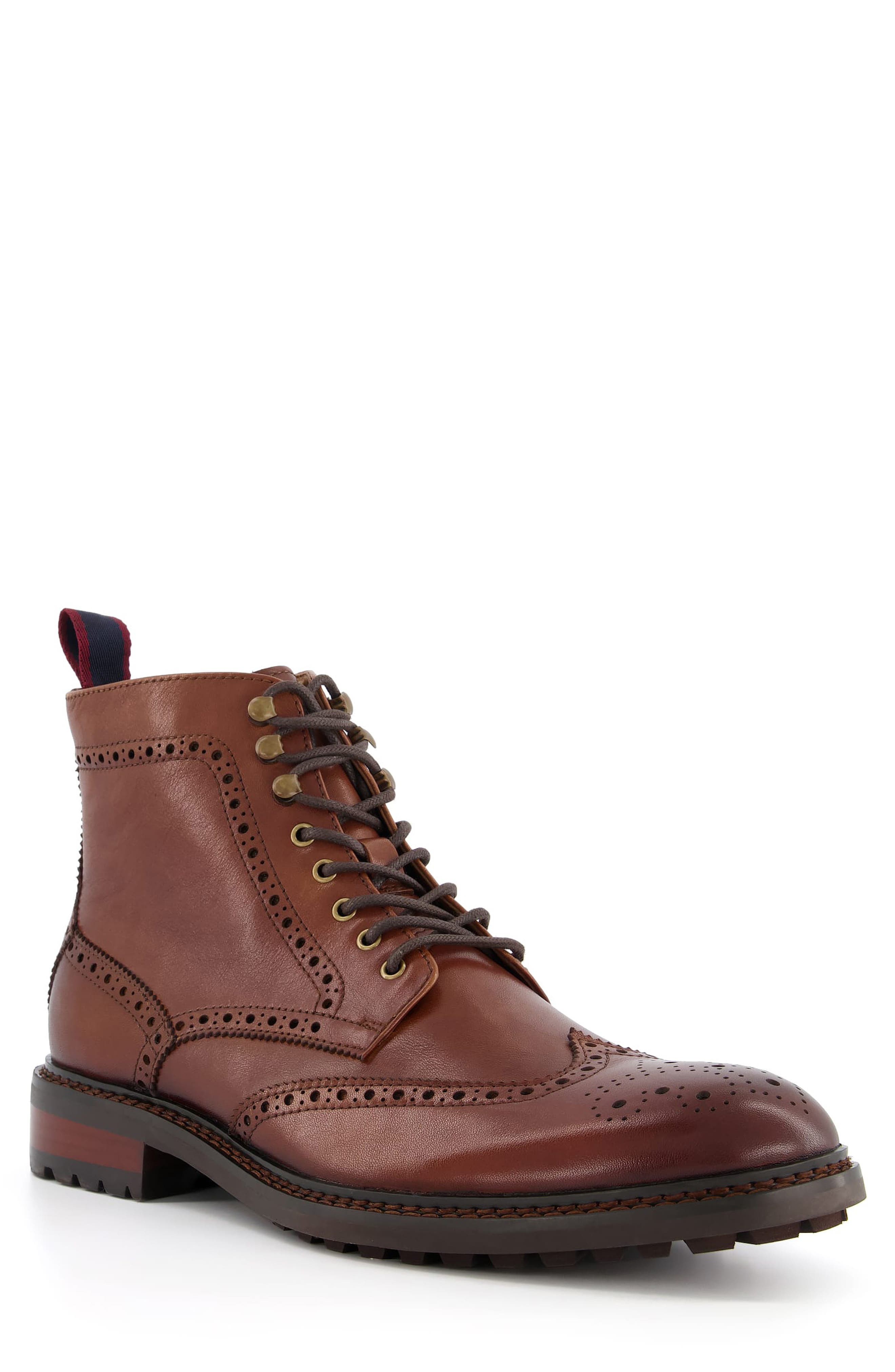 Dune London Colonel Brogue Boot, Main, color, 