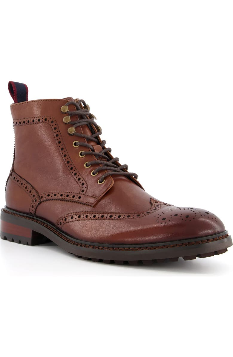 Dune London Colonel Brogue Boot, Main, color,