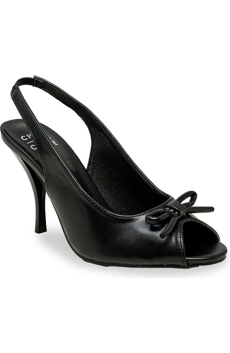 CHASE AND CHLOE Slingback Sandal, Main, color, Black