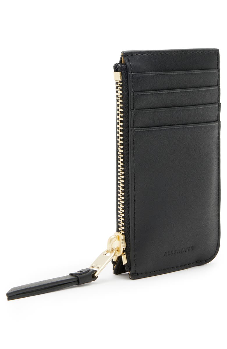 AllSaints Marlborough Leather Wallet, Alternate, color, 