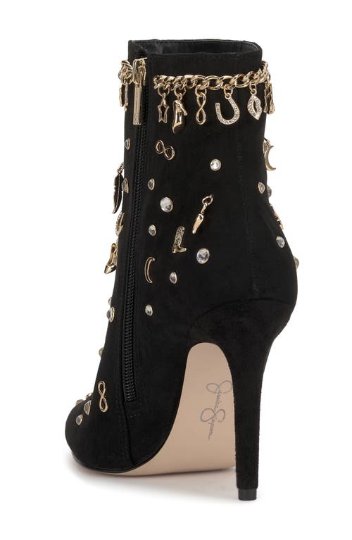 Jessica Simpson Lupire Charm Bootie In Black
