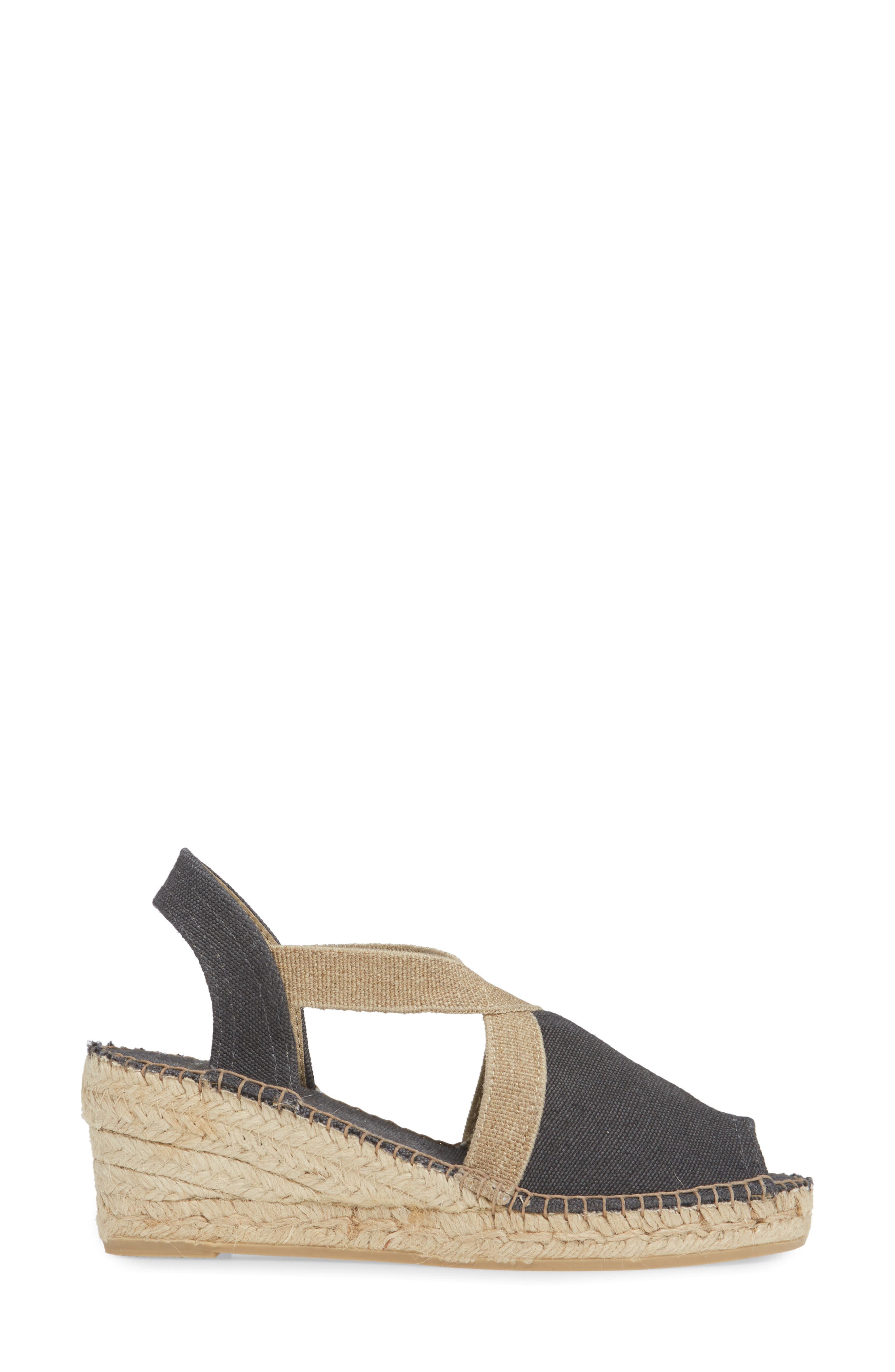 Toni Pons Breda Sandal, Alternate, color, Black Fabric