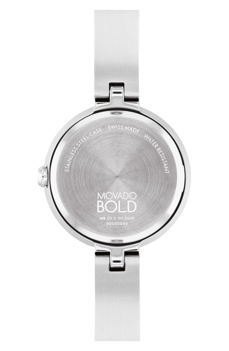 Movado Bold Mother-of-Pearl Bangle Bracelet Watch, 28mm, Alternate, color, Mother Of Pearl