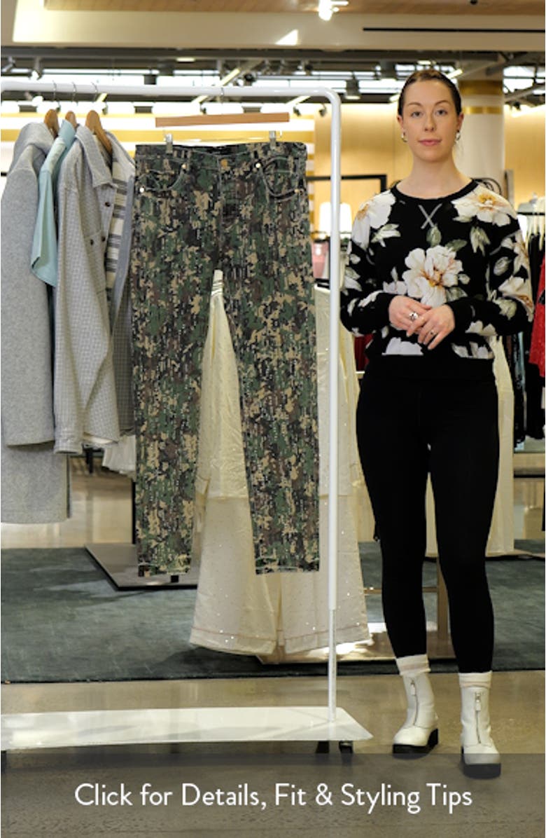 Militaire Buckshot Camo Skinny Jeans, sales video thumbnail