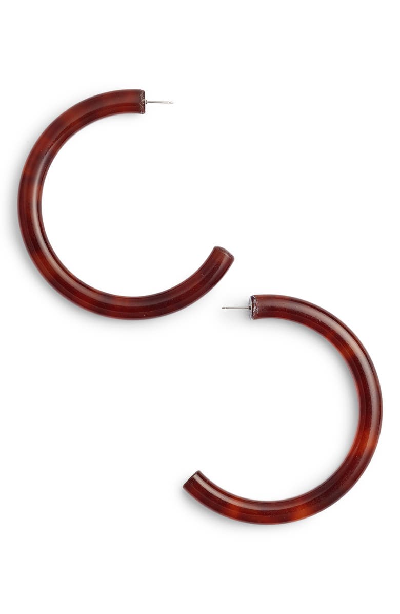 Lele Sadoughi Broadway Hoop Earrings, Main, color, 