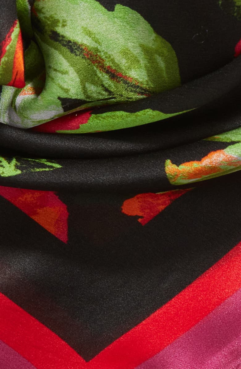 Nordstrom x Harlem's Fashion Row Harbison Print Silk Square Scarf, Alternate, color,