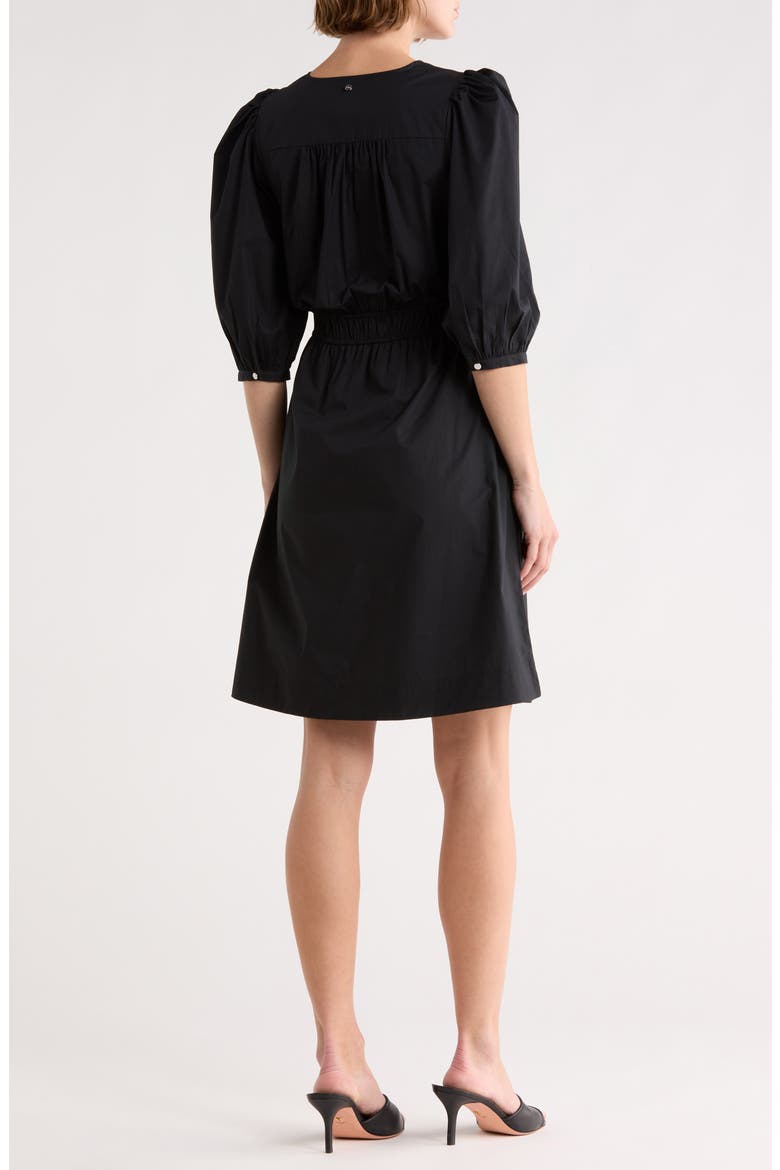 Dezzan Cotton Dress, Alternate, color, BLACK