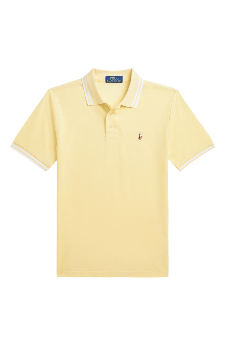 Polo Ralph Lauren Kids' Tipped Cotton Oxford Piqué Polo, Main, color, 