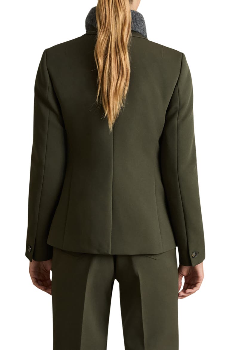 Priya Double Breasted Blazer, Alternate, color, GREEN