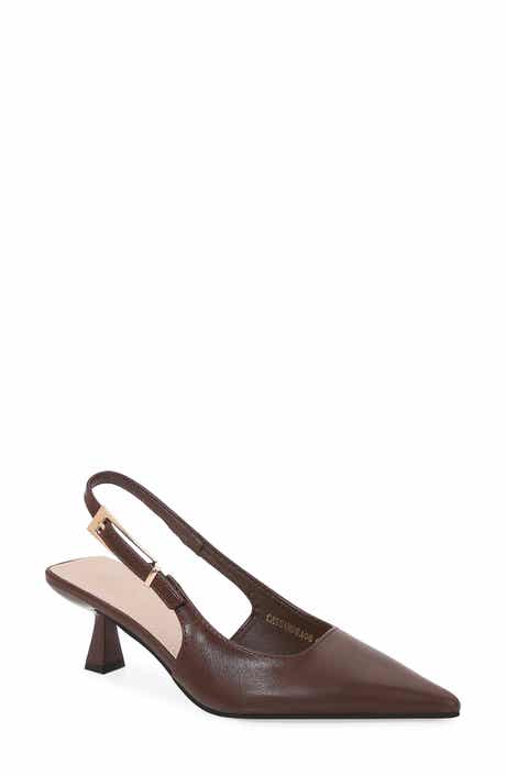BERNESS Cassandra Slingback Kitten Heel Pump