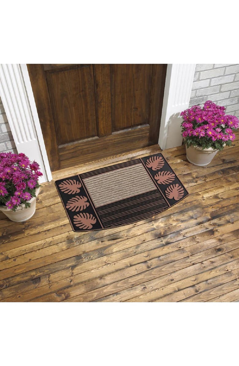 J AND V TEXTILES Palm Leaf Outdoor Mat, Alternate, color, Palm Bronze