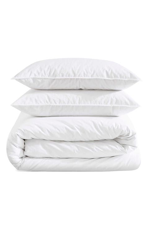 Washed Percale Duvet & Shams Set