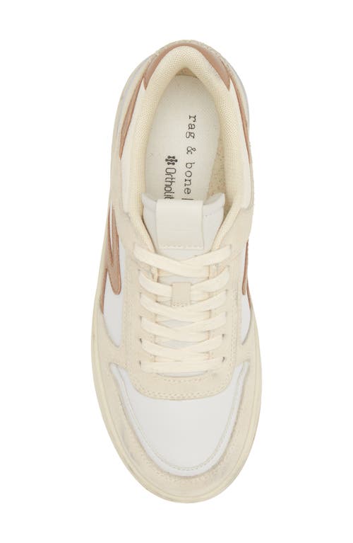 Rag & Bone Retro Court Sneaker In Whtcinnmn