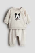 H&M 2-piece Appliquéd Sweatsuit
