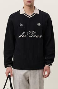 Les Deux Oversize Waffle Knit Sweater Jersey