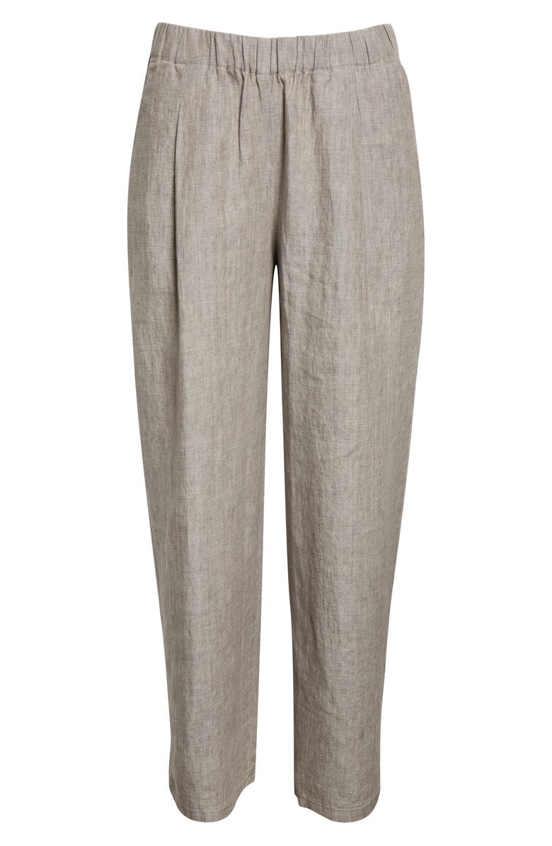 Eileen Fisher Straight Leg Organic Linen Ankle Pants, Alternate, color, 