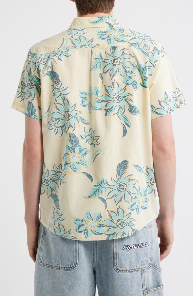 Rip Curl Sessions Short Sleeve Button-Up Shirt, Alternate, color, Sunlight