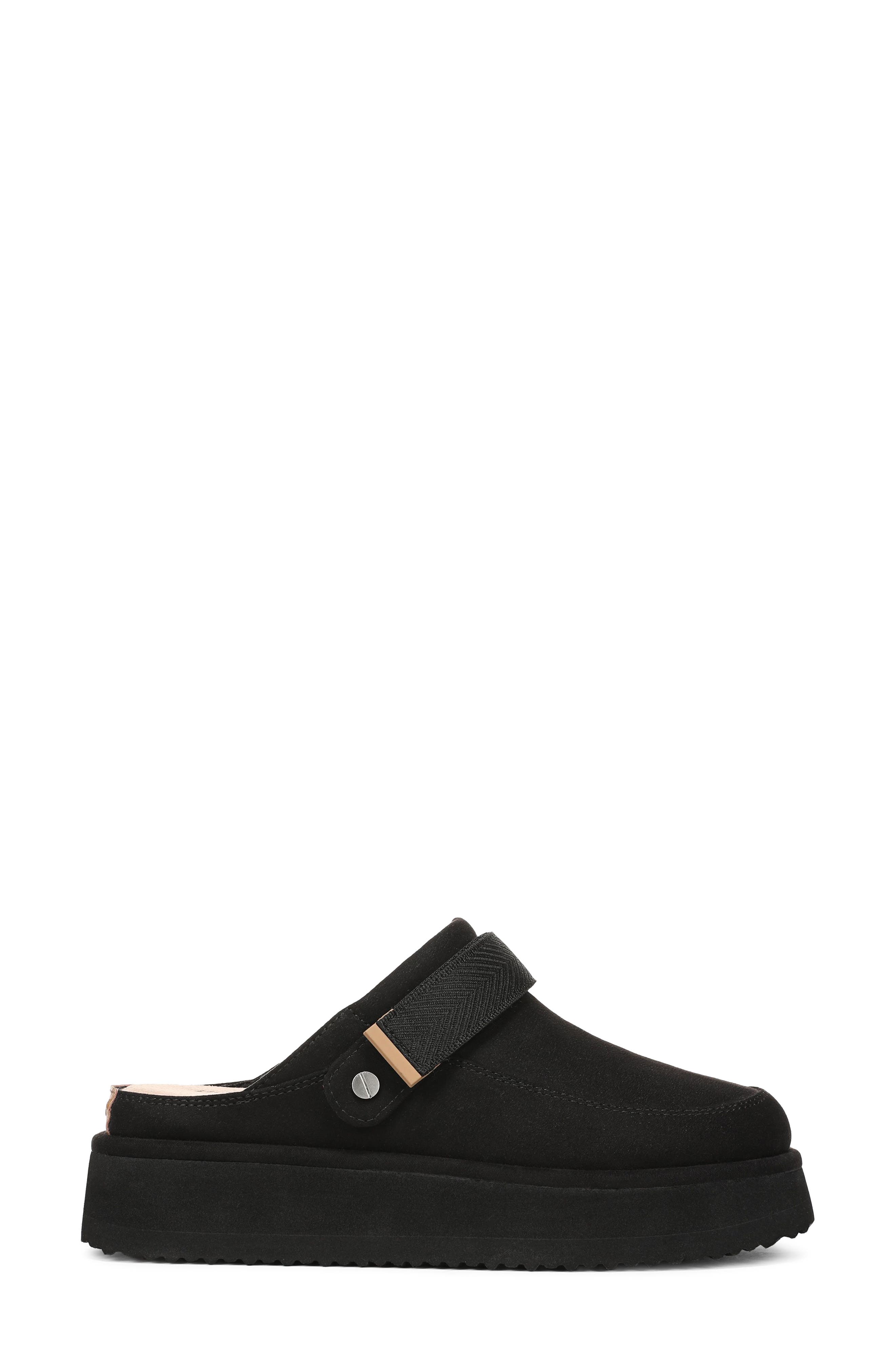 Chill Out Mule, Alternate, color, BLACK MICROSUEDE