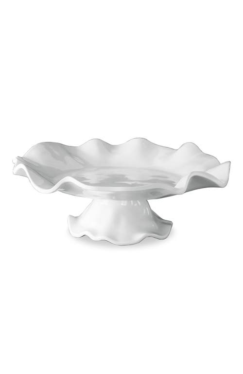Beatriz Ball Collection Vida Havana Pedestal Cake Plate In White