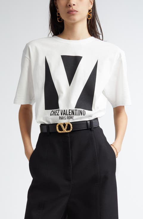 Tシャツ・カットソー VALENTINO CHIFFON TOP Women's Valentino Garavani Tops | Nordstrom
