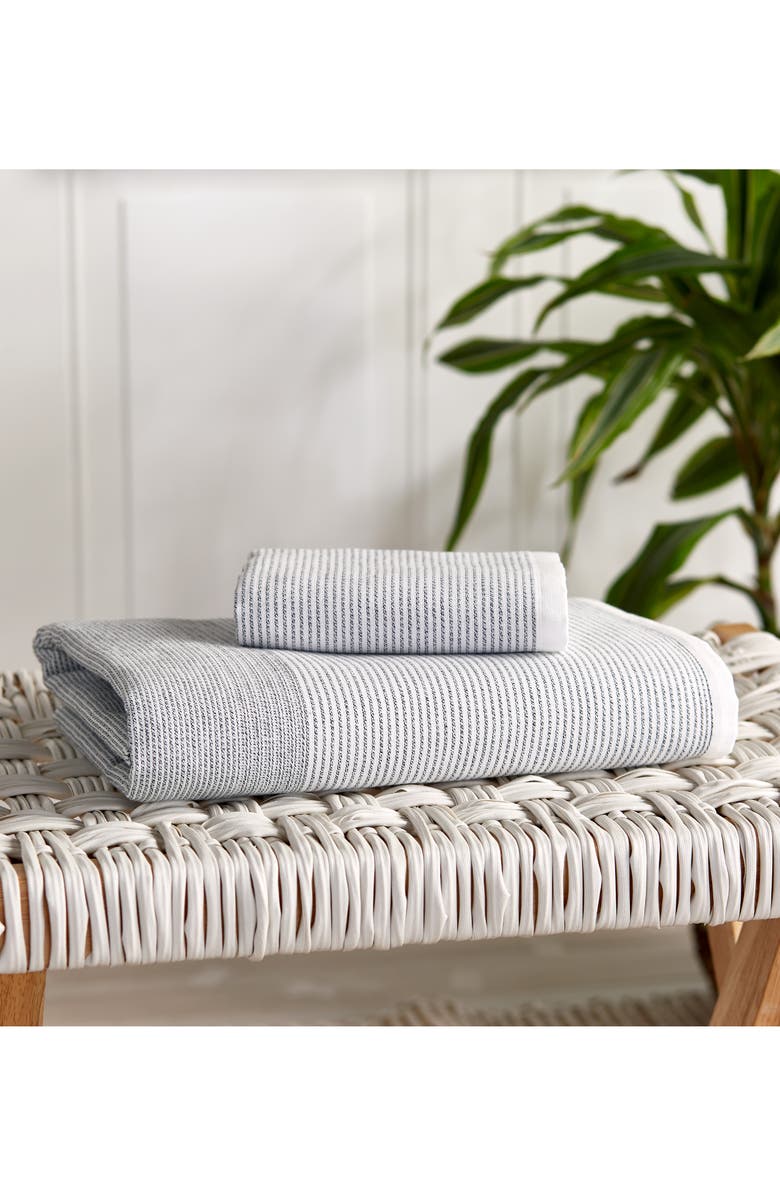 DKNY PURE Stripe Hand Towel, Alternate, color, 