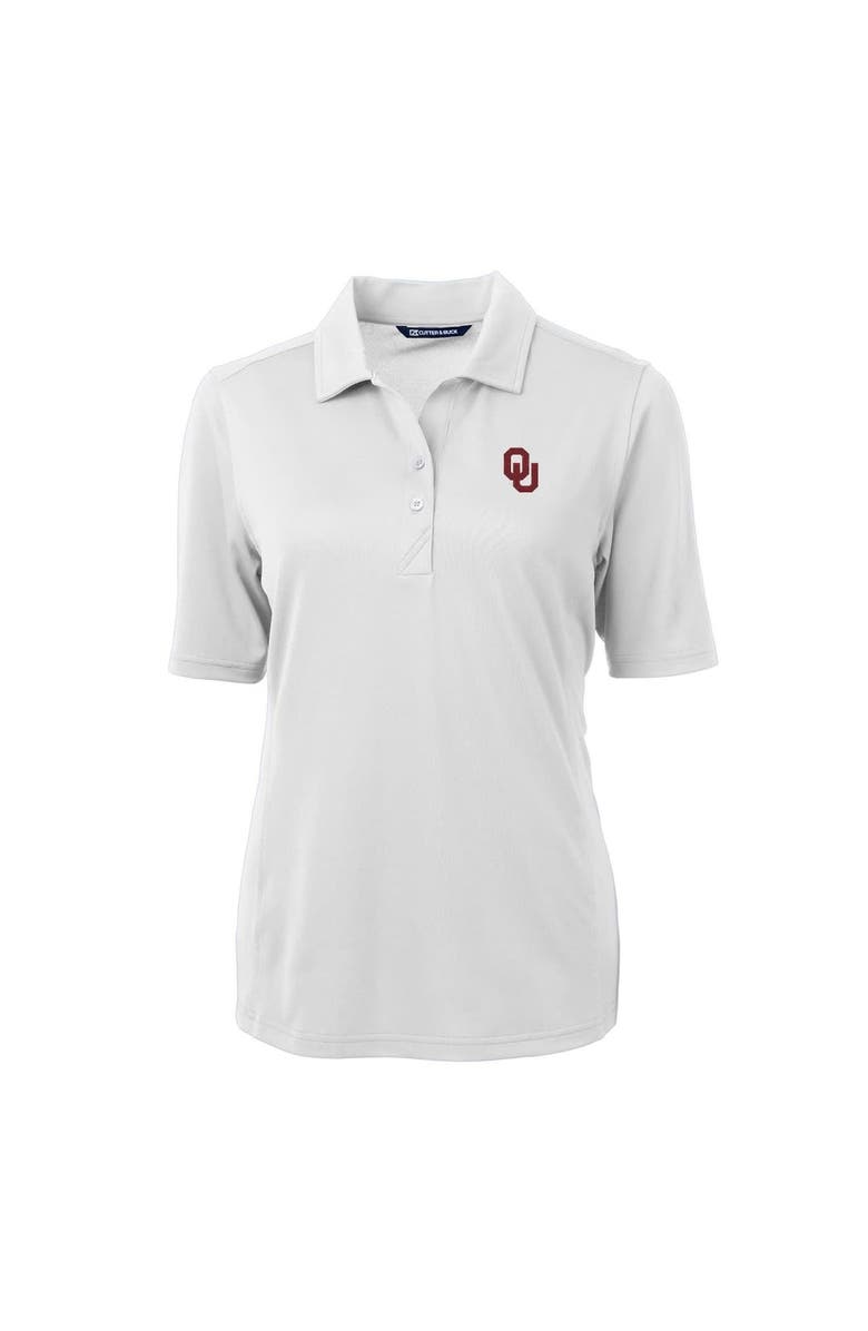 Cutter & Buck Women's Cutter & Buck White Oklahoma Sooners Virtue Eco Pique Recycled Polo, Main, color, 
