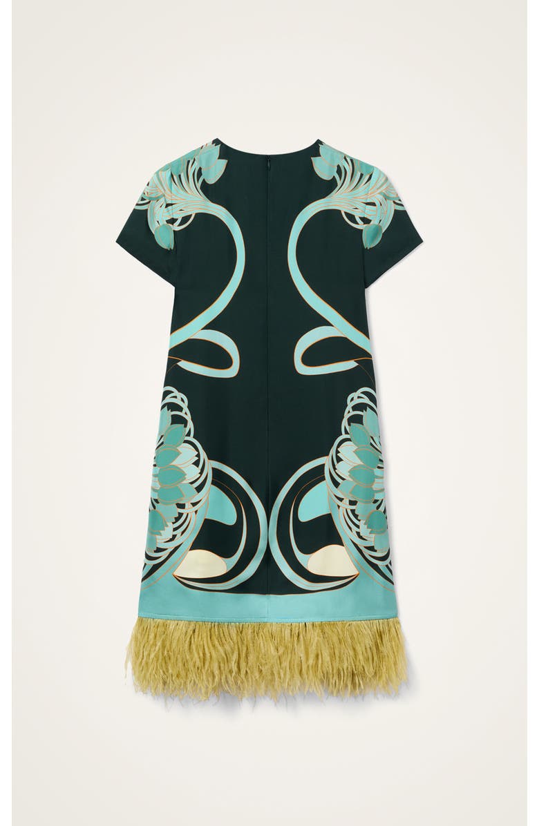 La DoubleJ Mini Swing Dress, Alternate, color, Blooming Tulip Dark Green