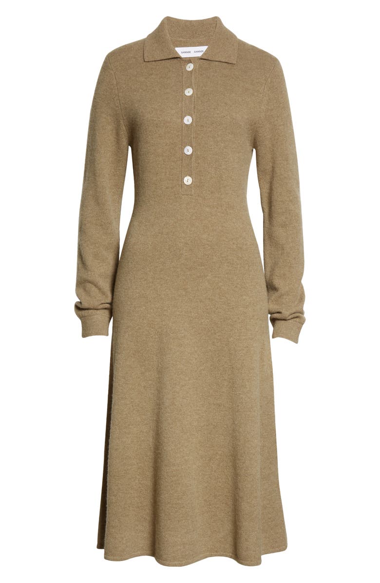 Samsøe Samsøe Amarita Long Sleeve Wool Sweater Dress, Alternate, color,