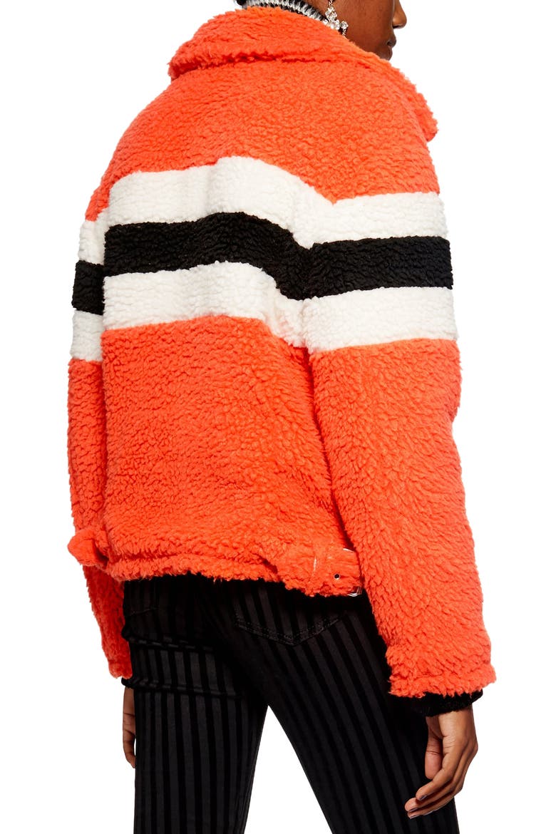 Spice Biker Jacket, Alternate, color, ORANGE MULTI